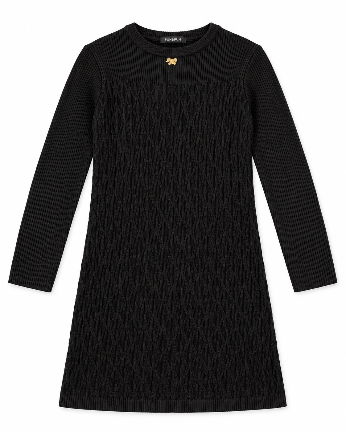 FUN FUN - Vestito in lana lurex bambina