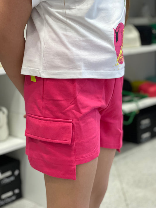 DIADORA - Short cargo fucsia