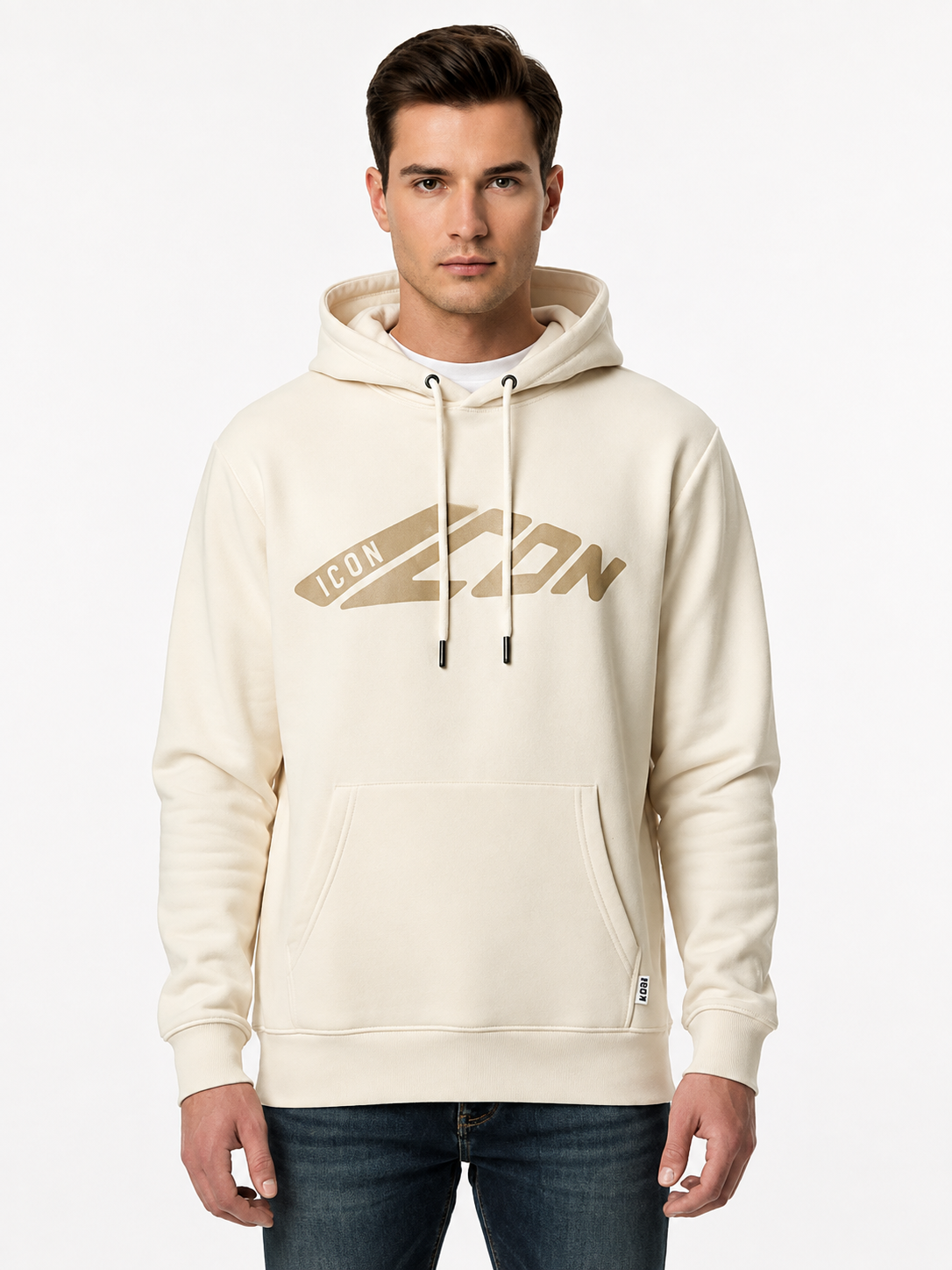 ICON - Felpa con cappuccio e logo uomo