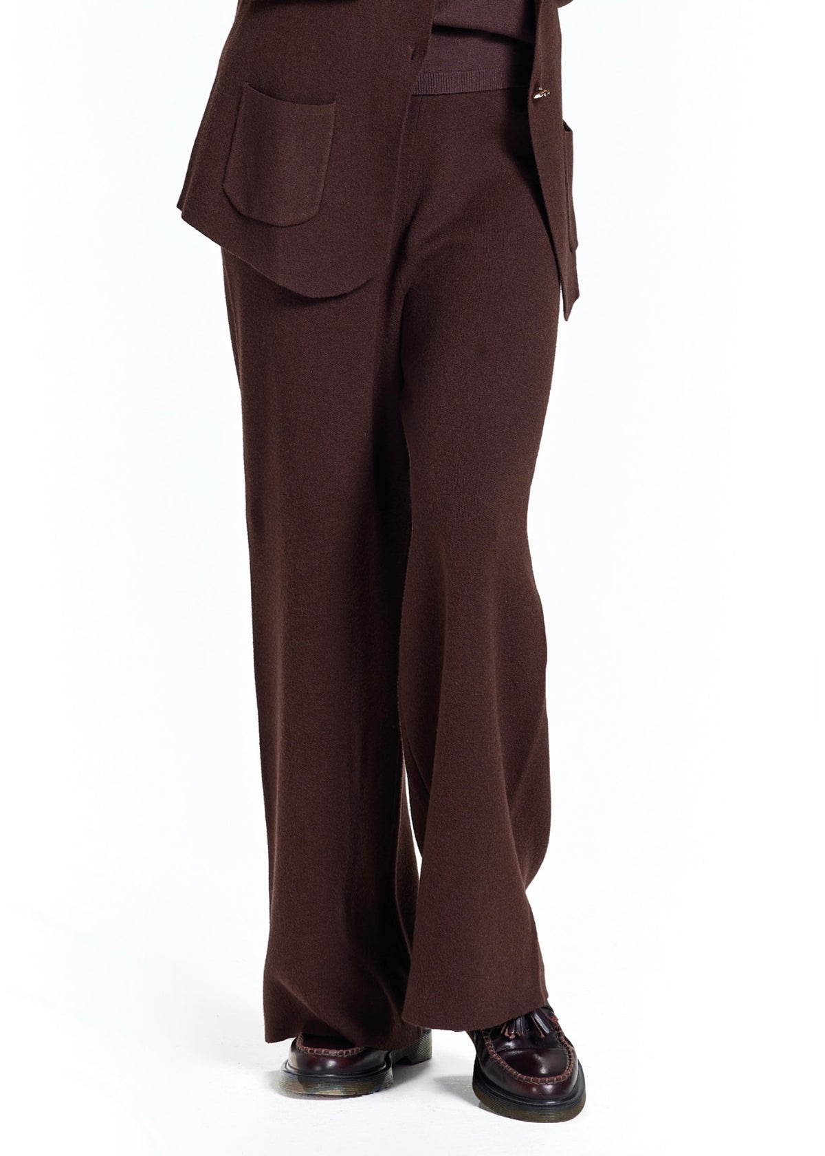 TAKE TWO - Pantalone a palazzo in maglia donna