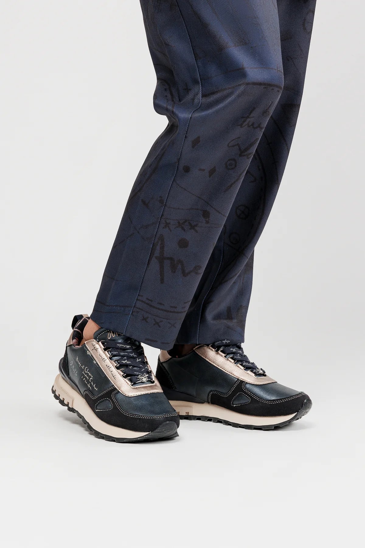 ANEKKE - Sneakers blu e beige