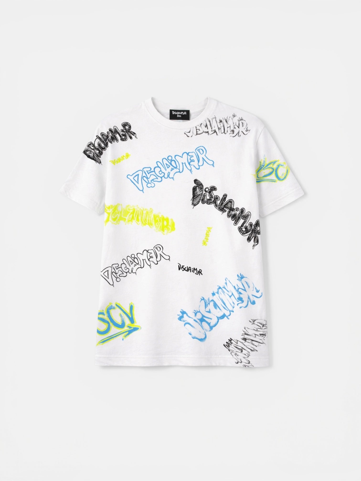 DISCLAIMER - T-shirt Bianca con multi scritte  bambino