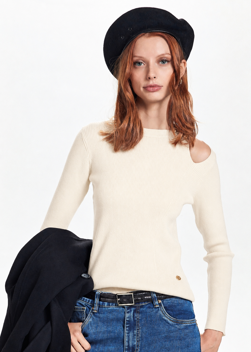 TAKE TWO - Maglia girocollo cut out