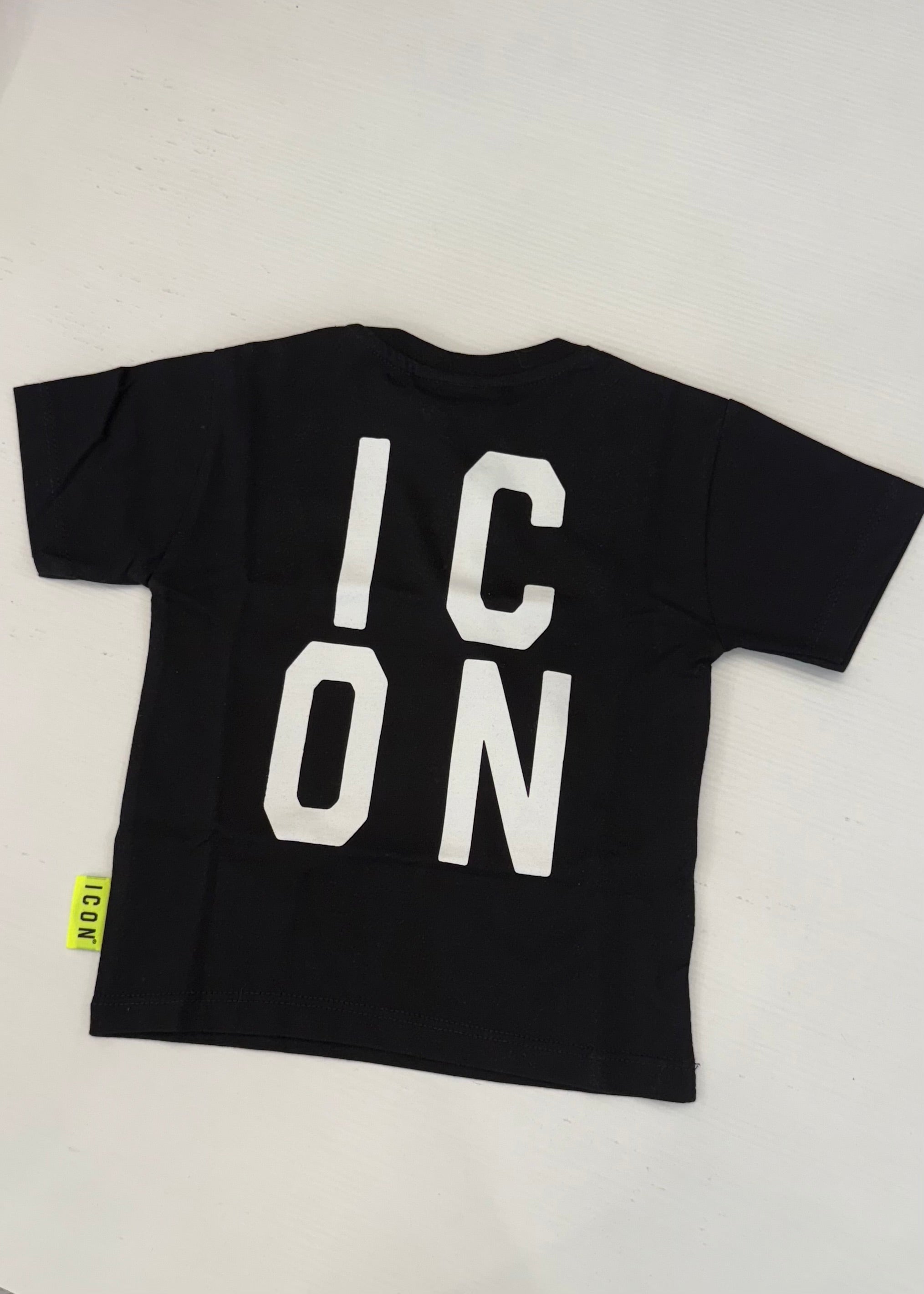 ICON - T-shirt nera bambino