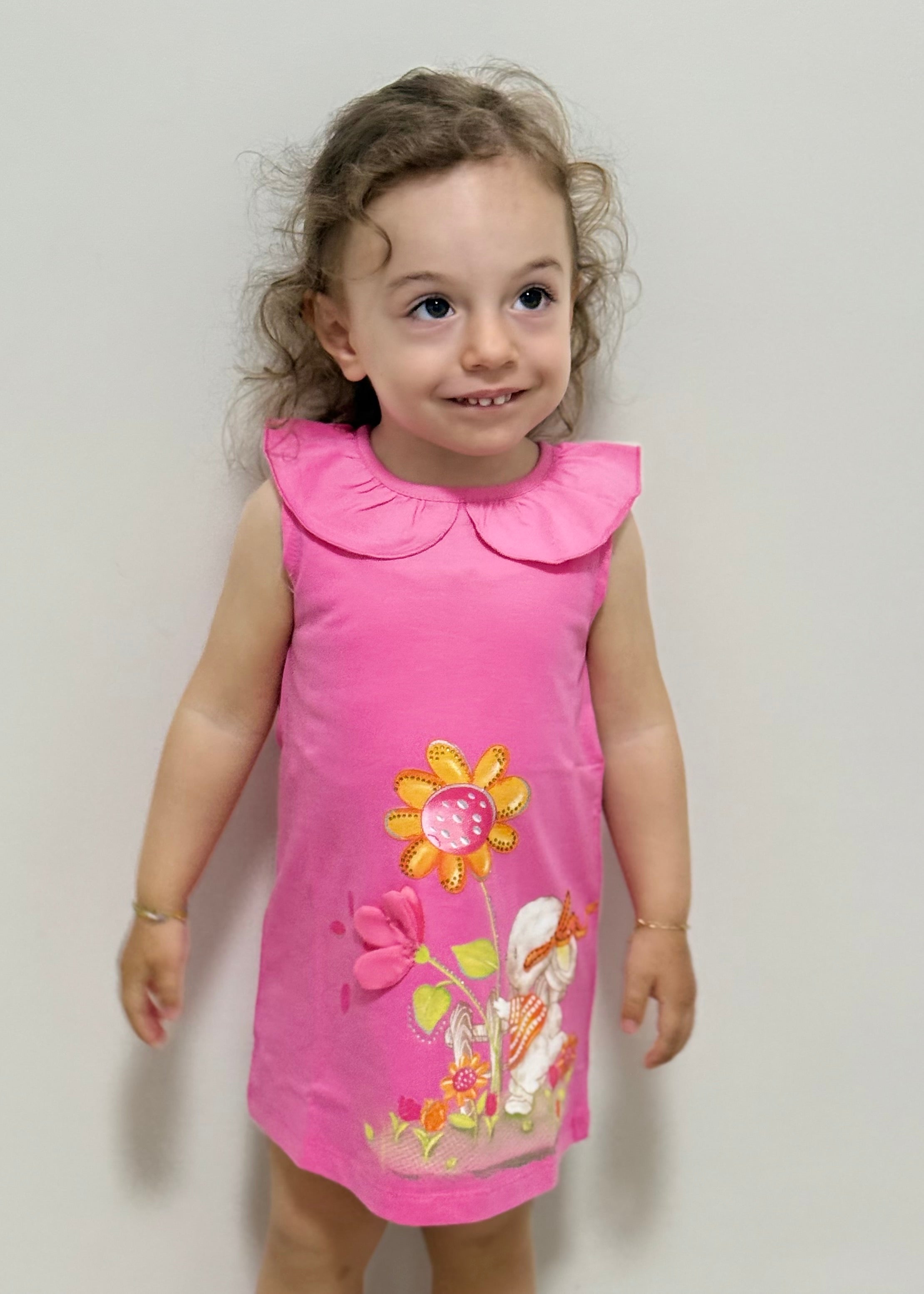 JAKY'S - Vestito fucsia con stampa bambina