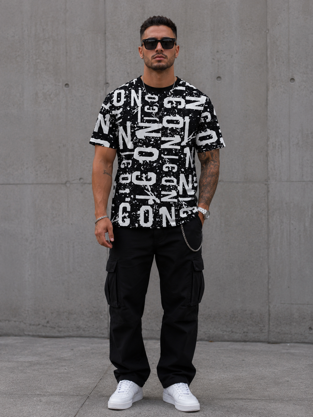 ICON - T-shirt all-over splash cool uomo
