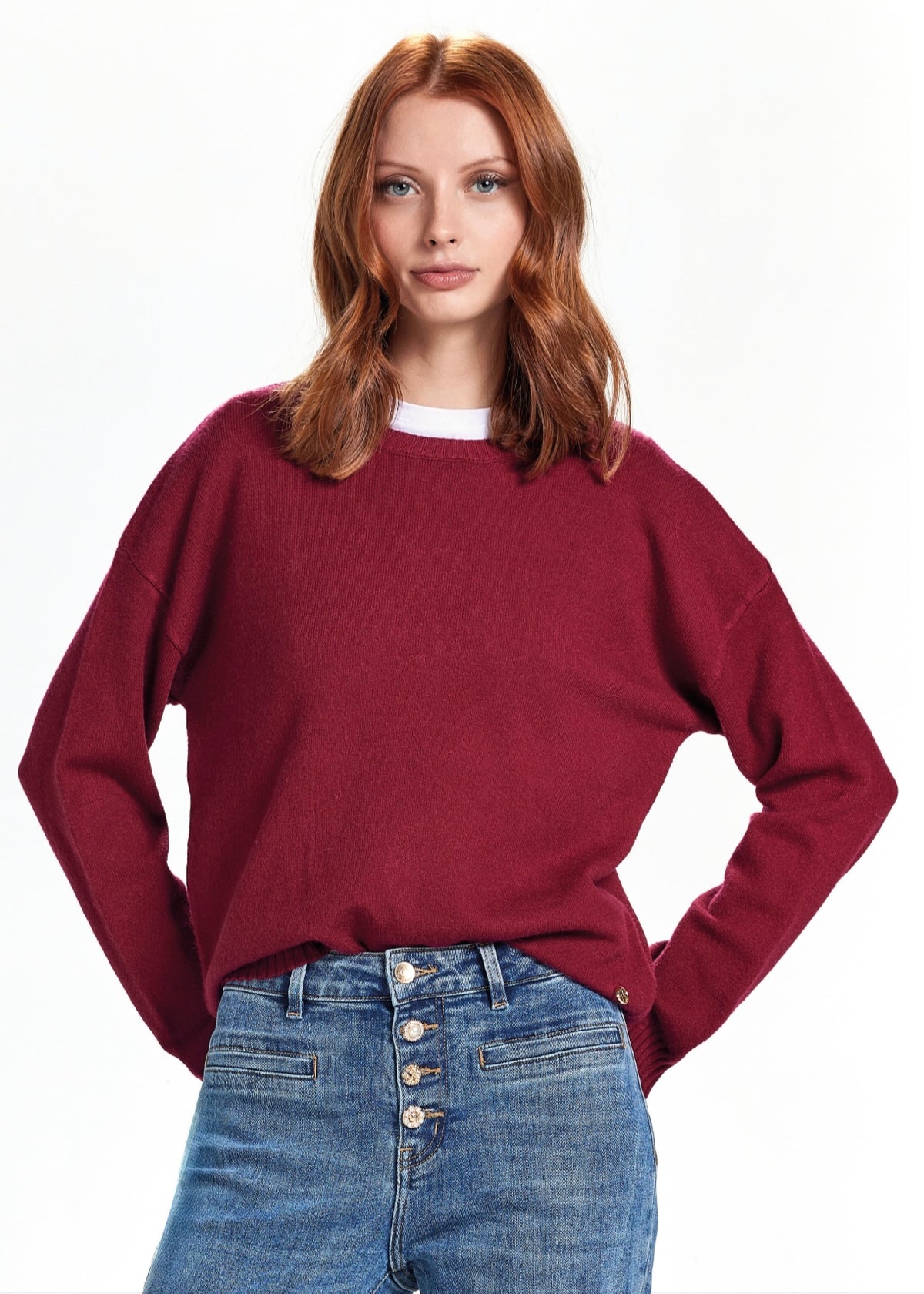 TAKE TWO - Maglia girocollo in viscosa donna