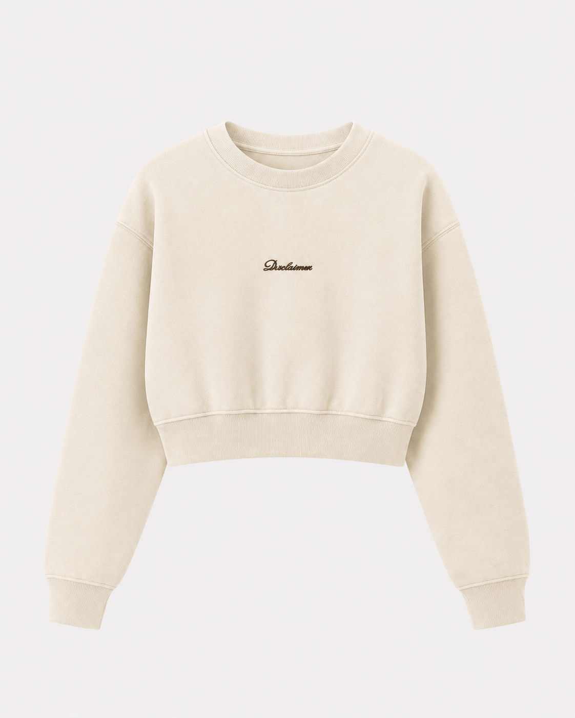 DISCLAIMER - Felpa crop con stampa bambina