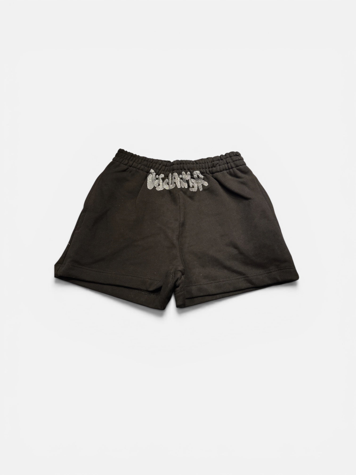 DISCLAIMER - Short con logo in lurex bambina