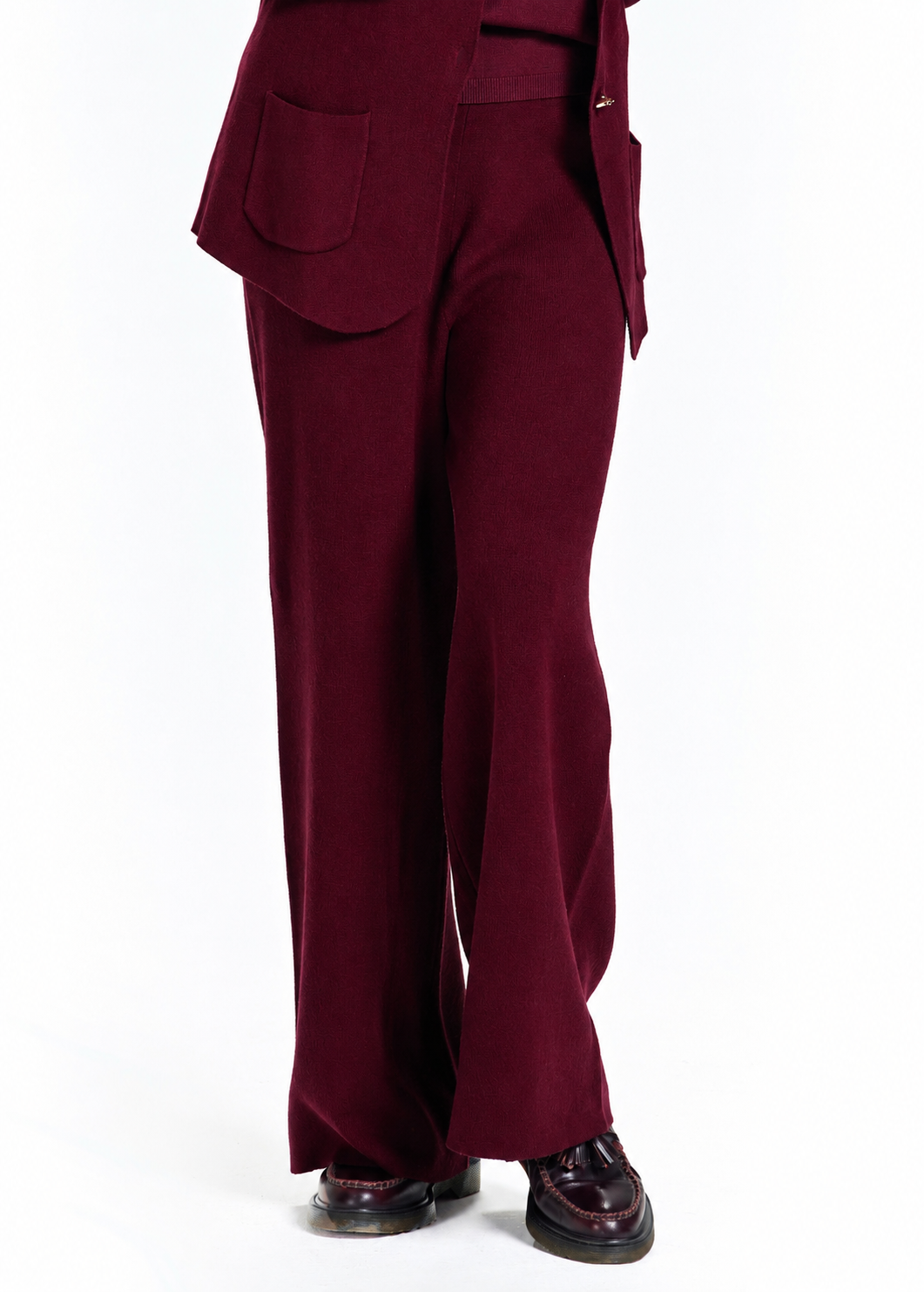 TAKE TWO - Pantalone a palazzo in maglia donna