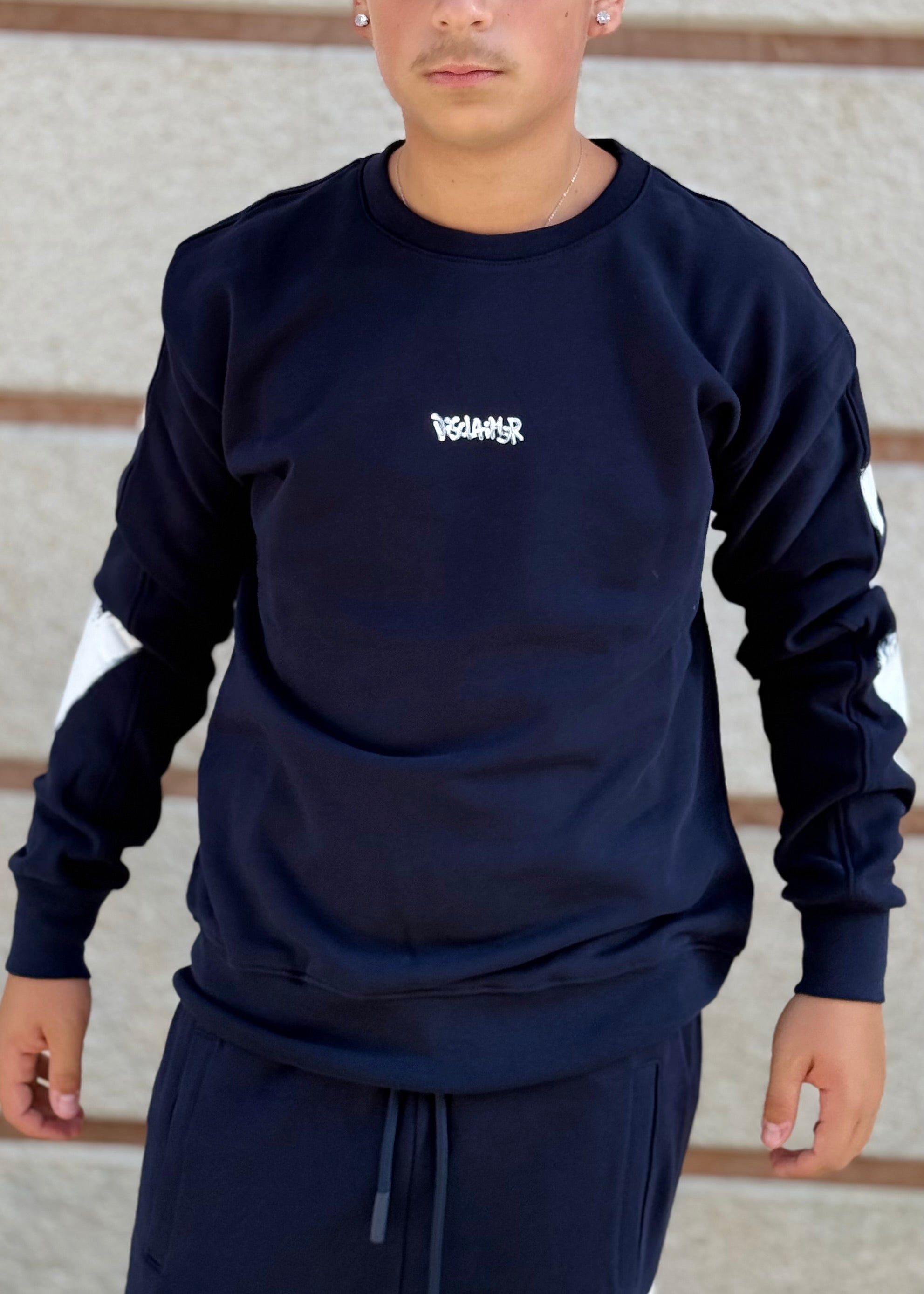 DISCLAIMER - Felpa girocollo con logo sul retro uomo