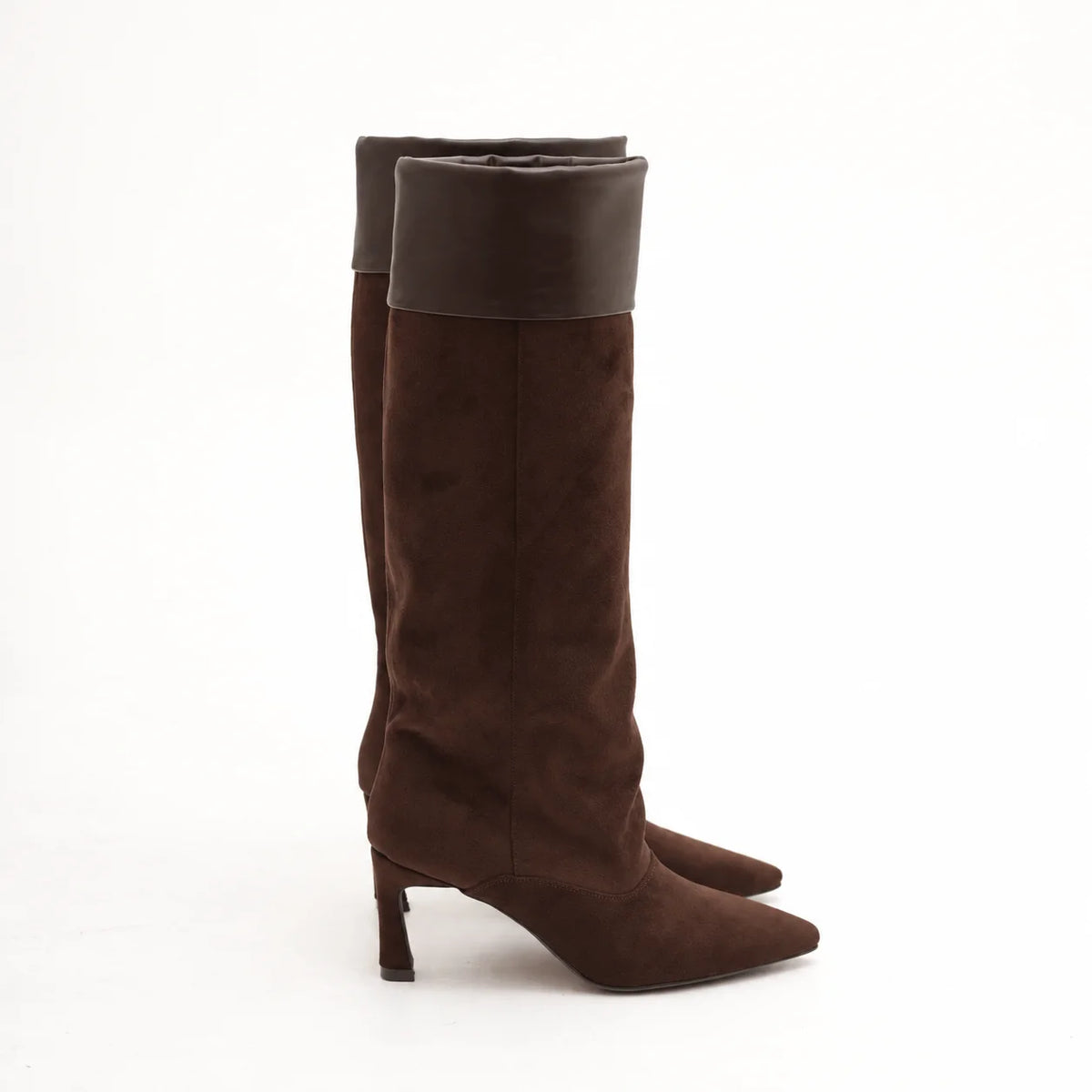 CRICHIC - Stivale con tacco in camoscio donna