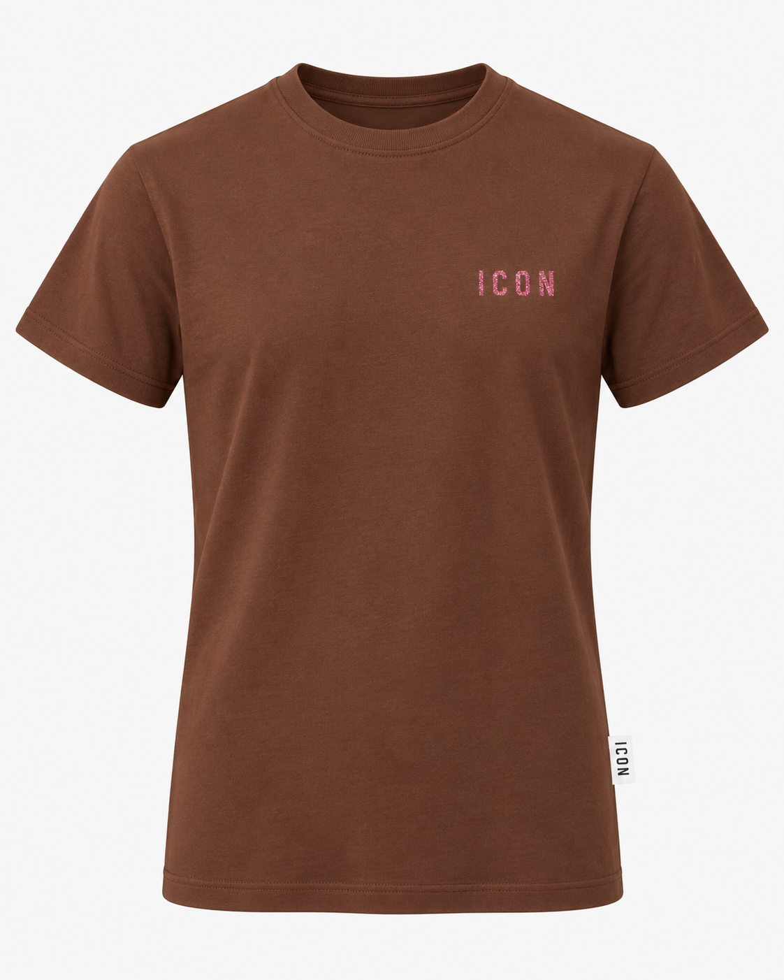 ICON - T-shirt con logo glitter donna