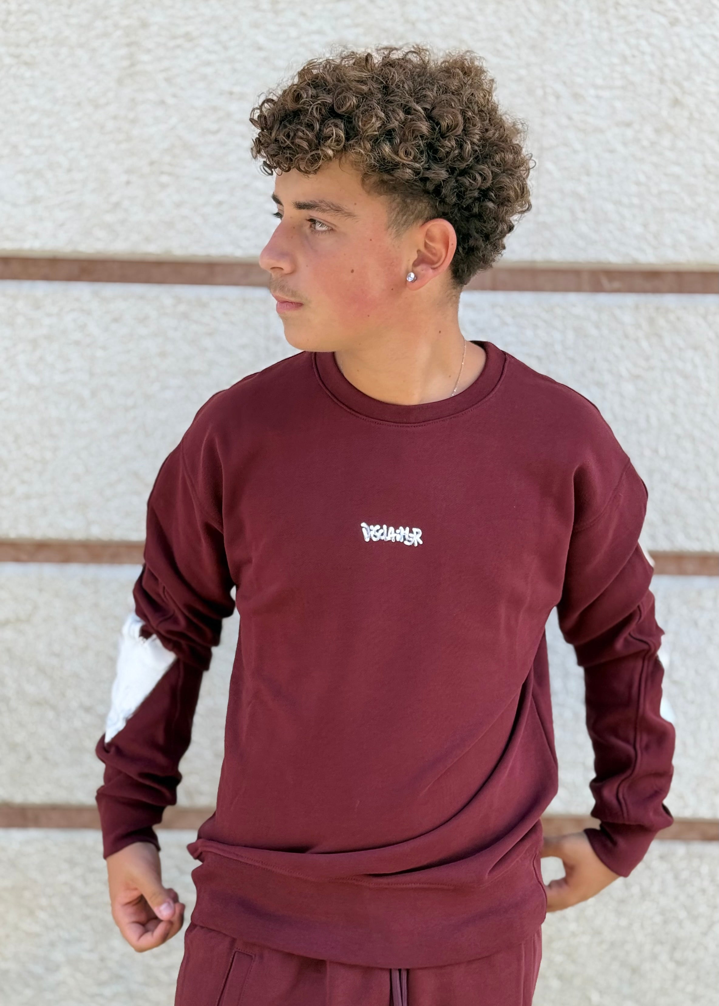 DISCLAIMER - Felpa girocollo con logo sul retro uomo