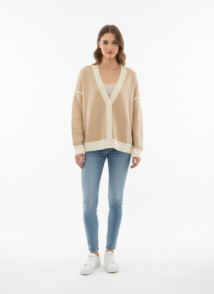 EXTYN - Cardigan bicolor donna
