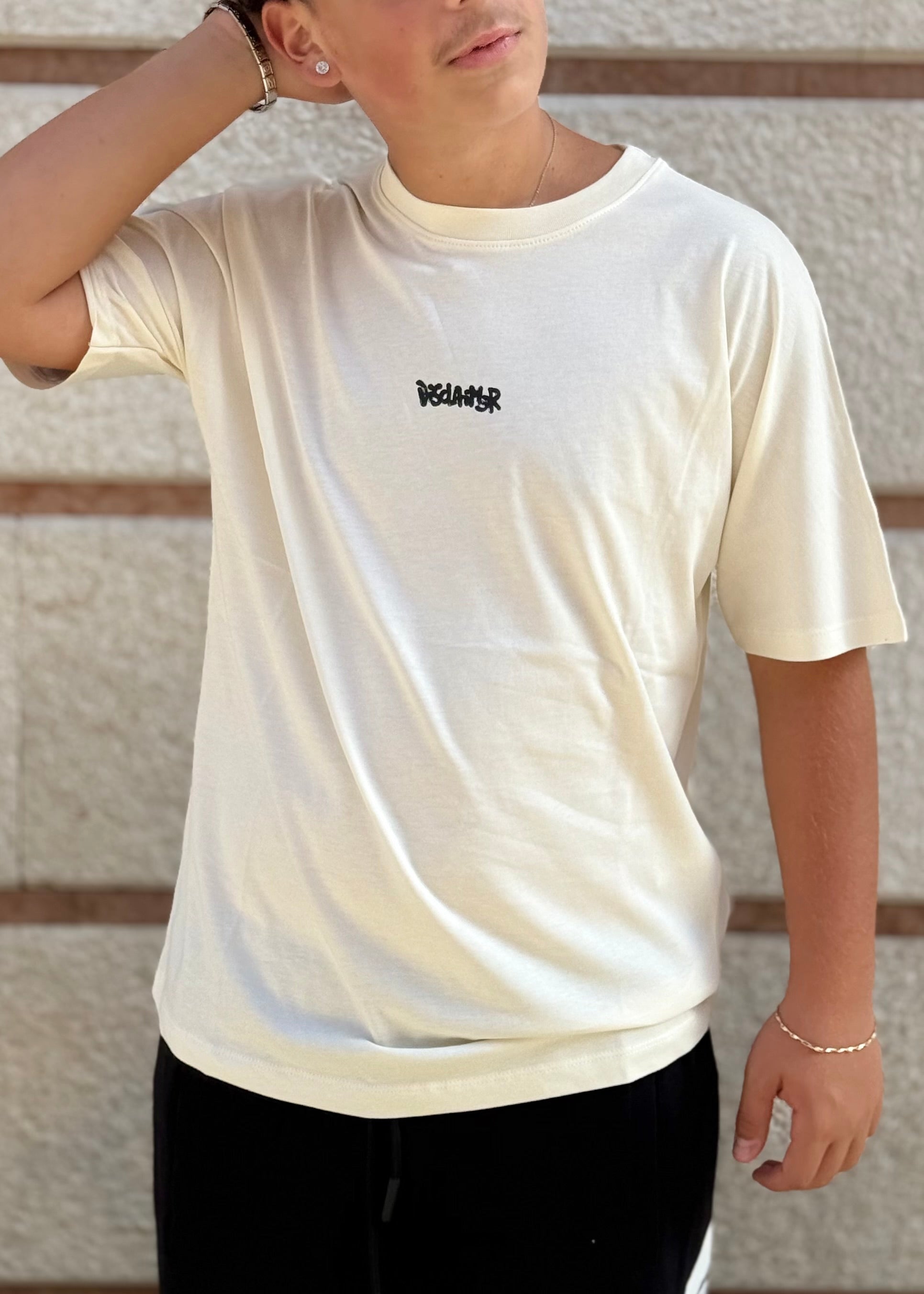 DISCLAIMER - T-shirt con logo sul retro uomo