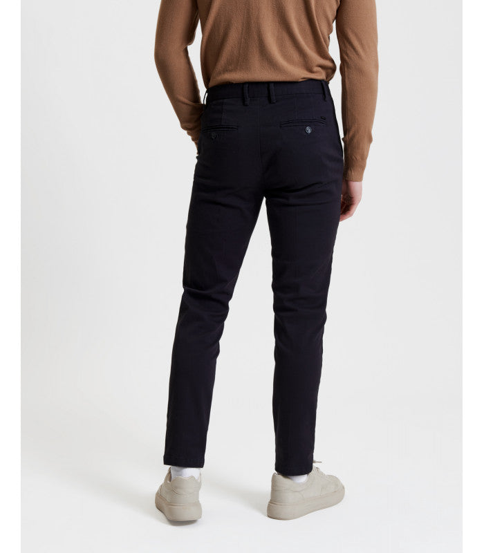 GIANNI LUPO - Pantalone chino blu uomo