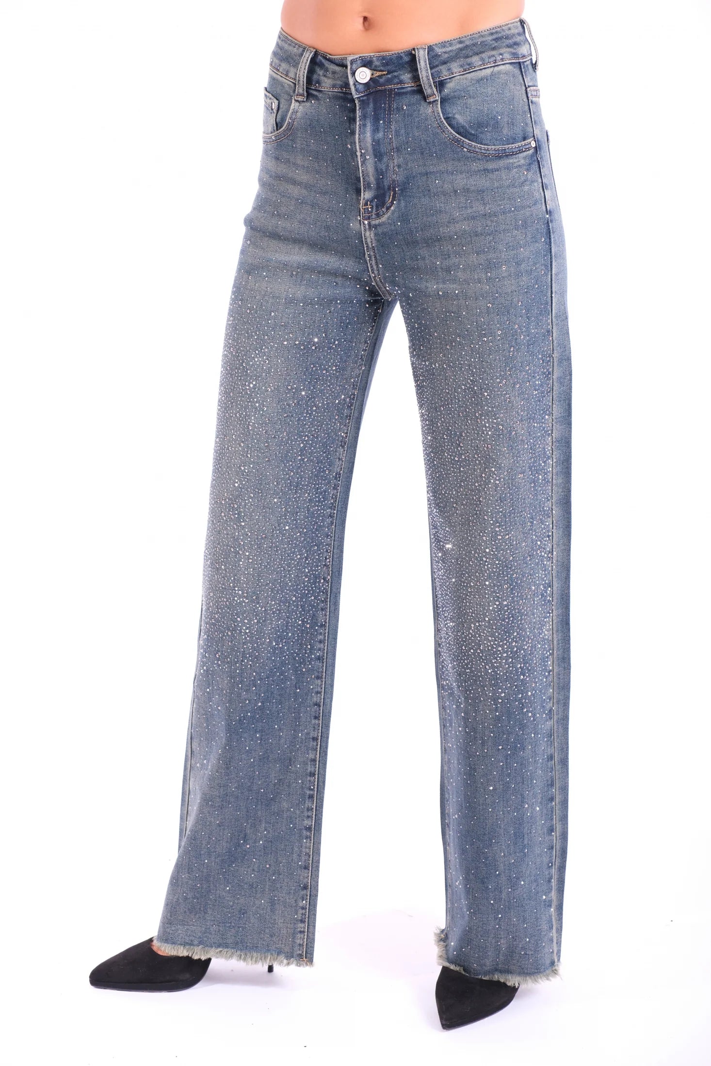 INDOMINA - Jeans con strass donna