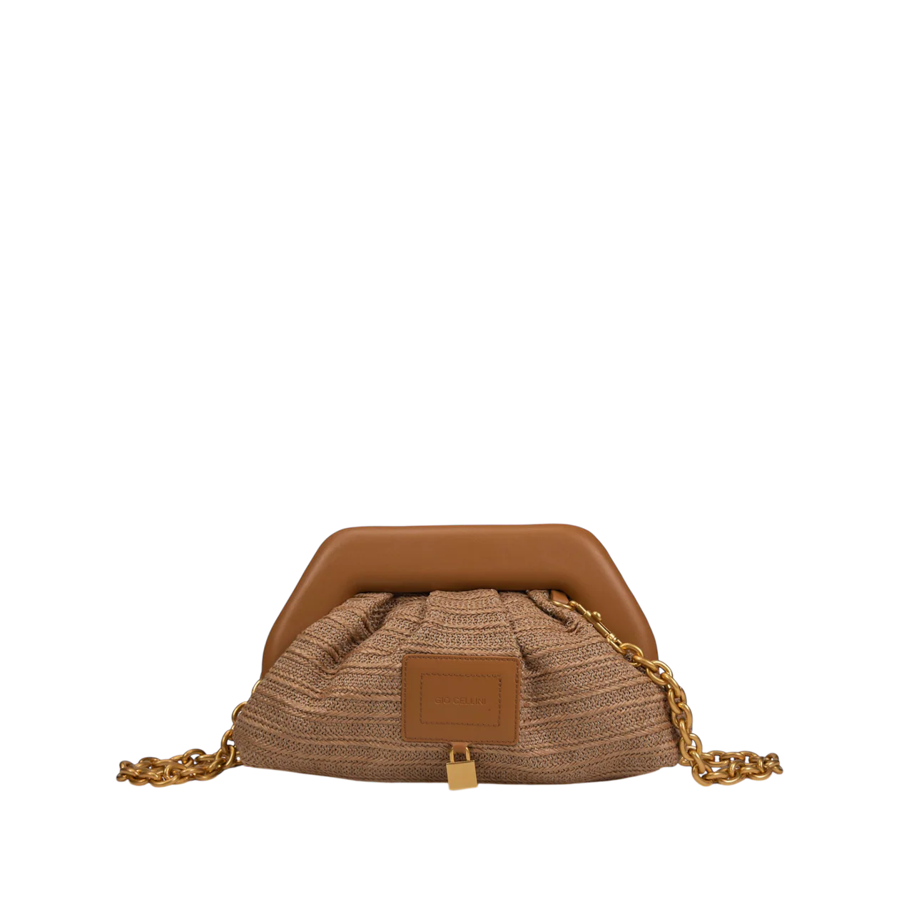 GIO CELLINI - Borsa clutch in rafia