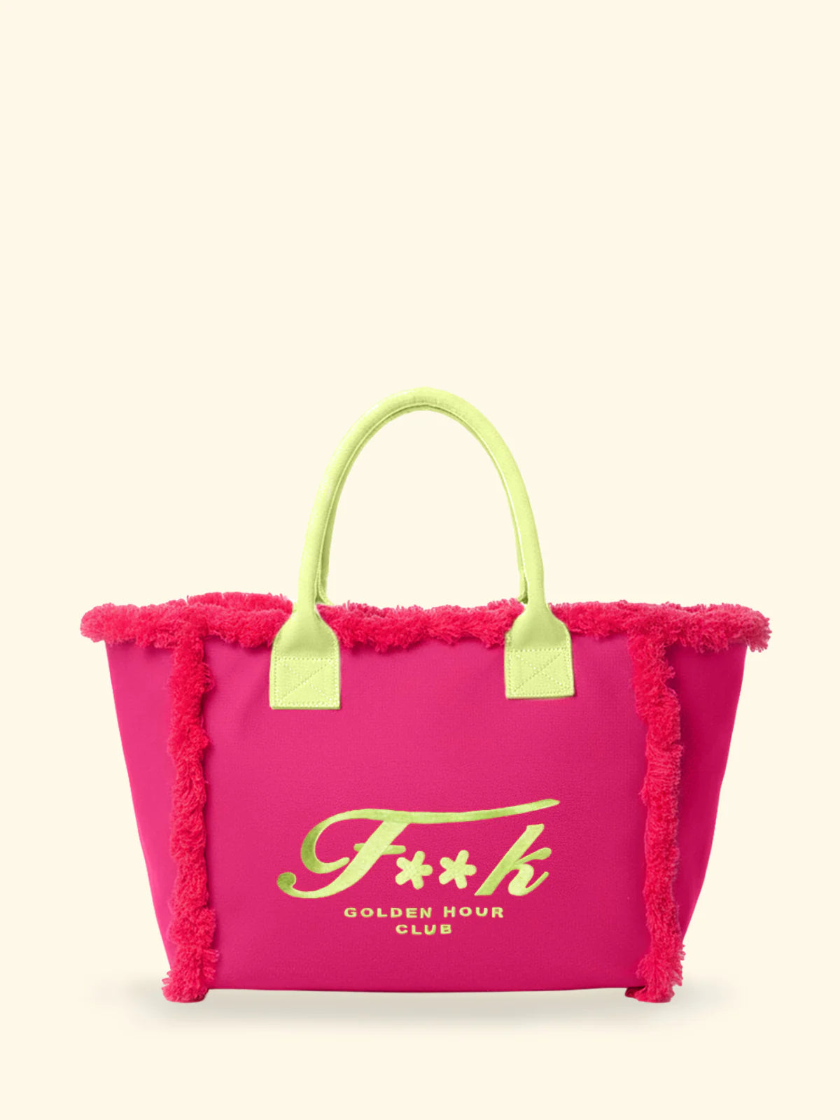 F**K - Borsa bicolor con frange donna