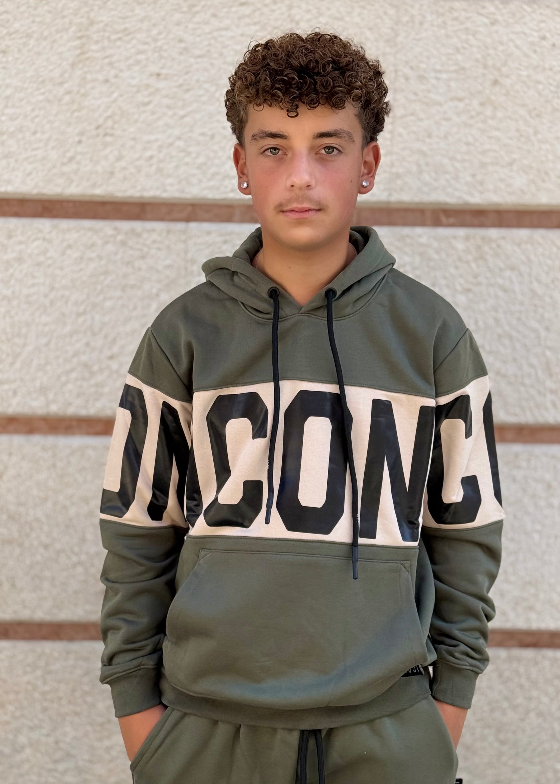 ICON - Felpa uomo con maxi logo