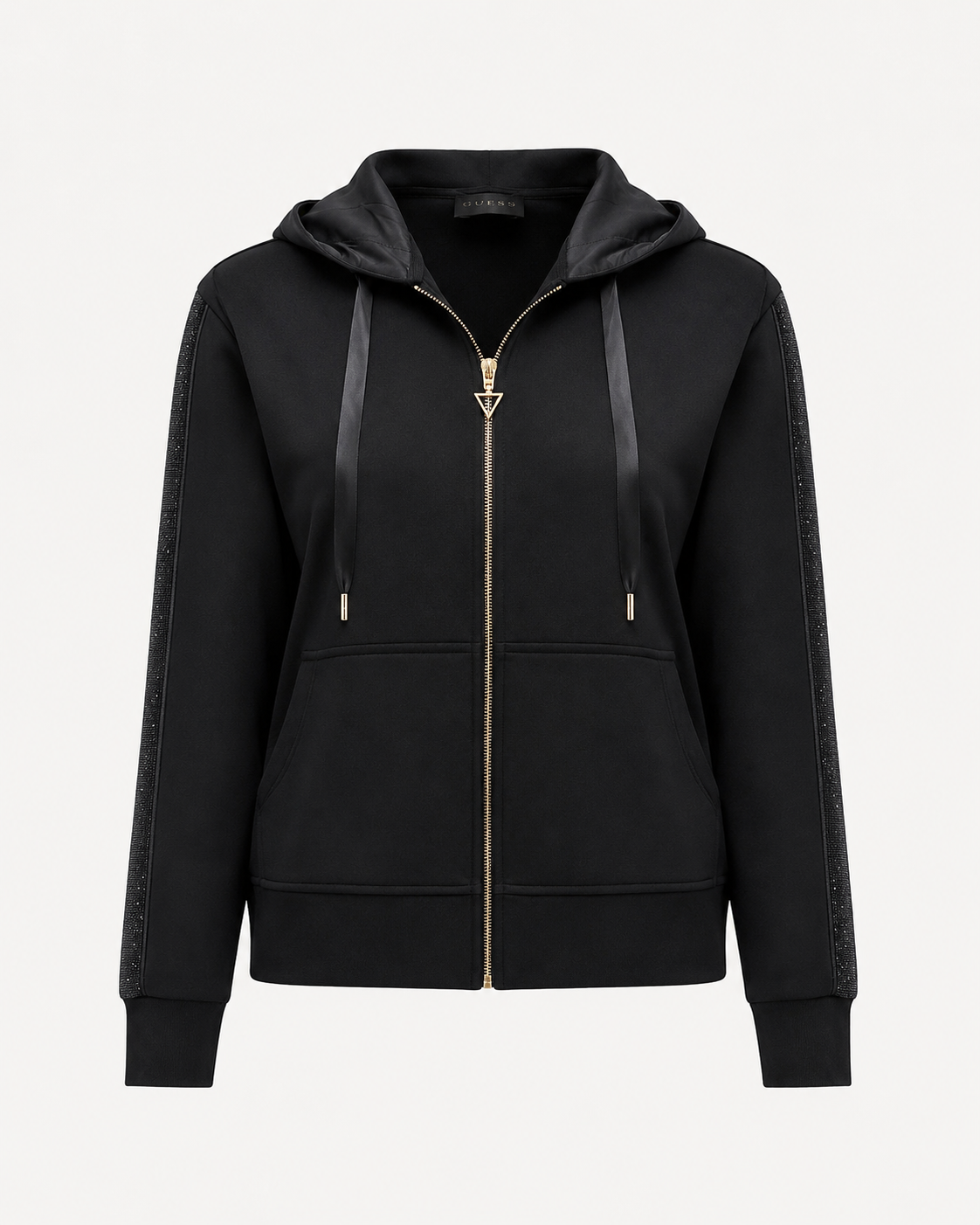 GUESS - Felpa con zip e cappuccio donna