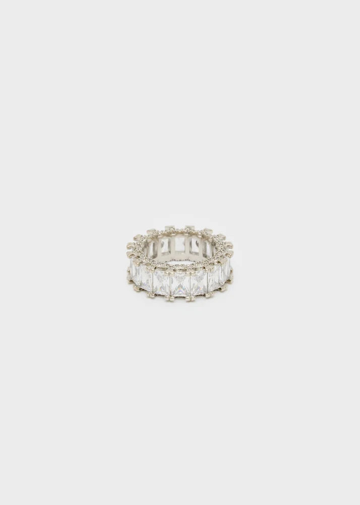 NALI - Anello baguette con zirconi donna