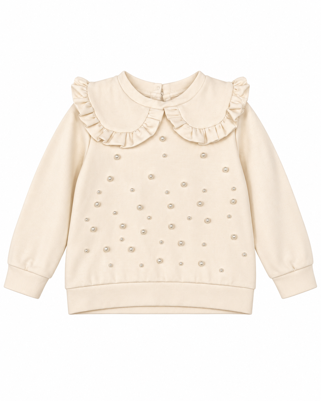 FUN FUN - Felpa con colletto e perline bambina