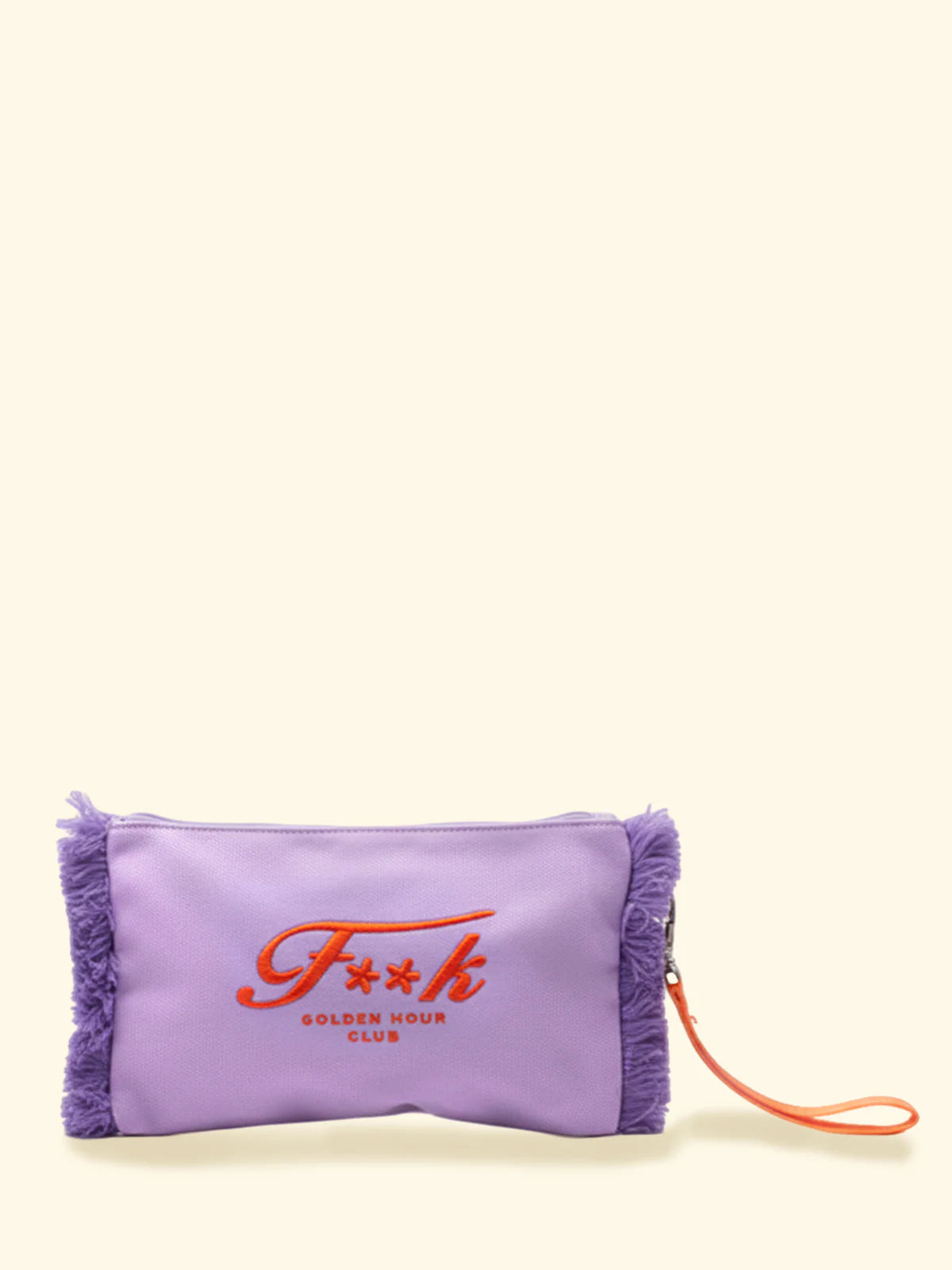 F**K - Mini pochette bicolor con frange donna