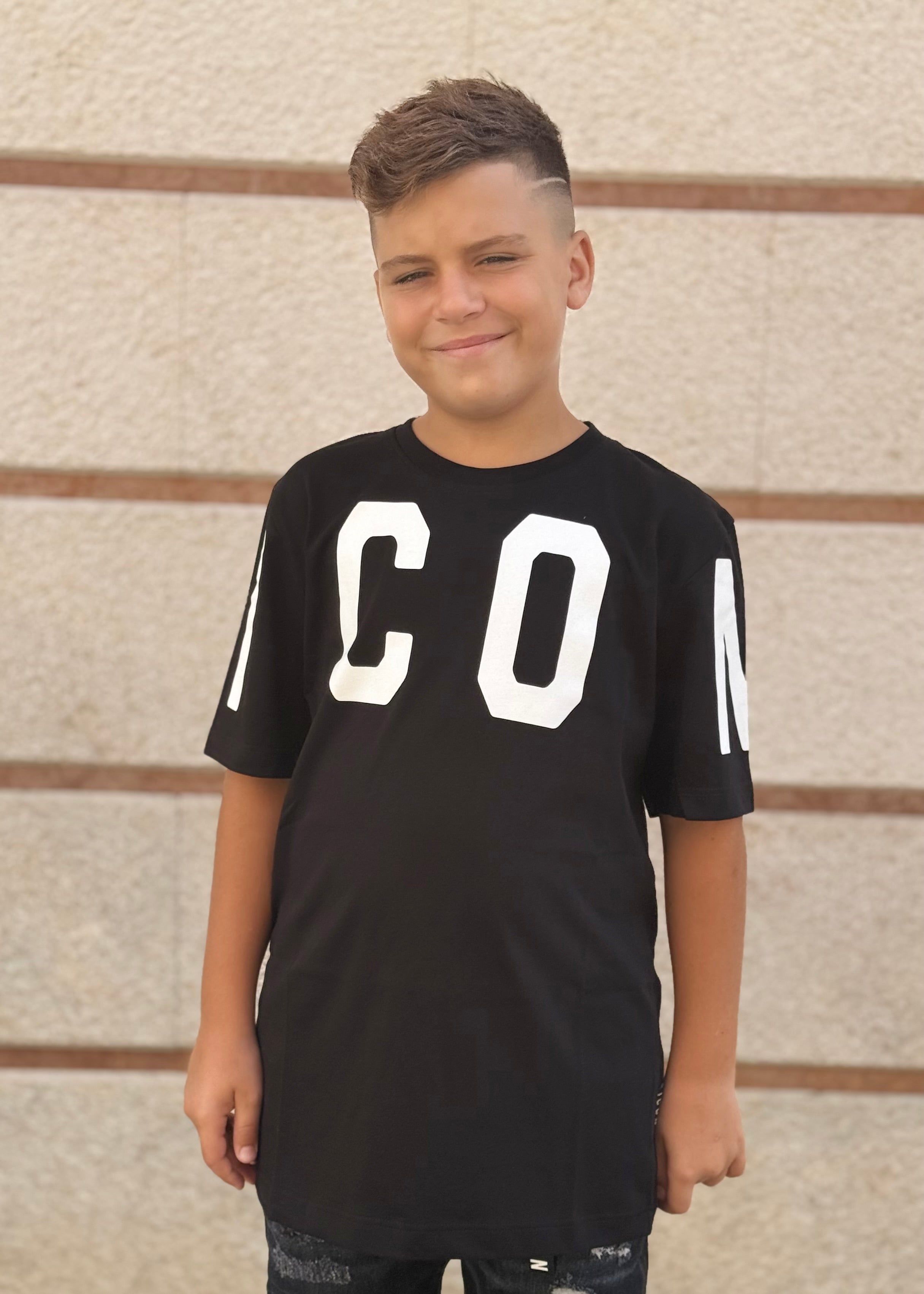 ICON - T-shirt con maxi logo bambino