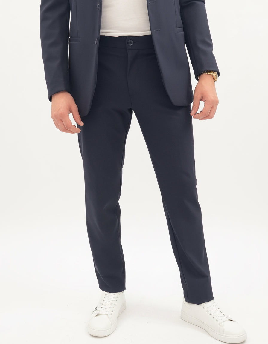 LIU-JO UOMO - Pantalone elegante blu uomo