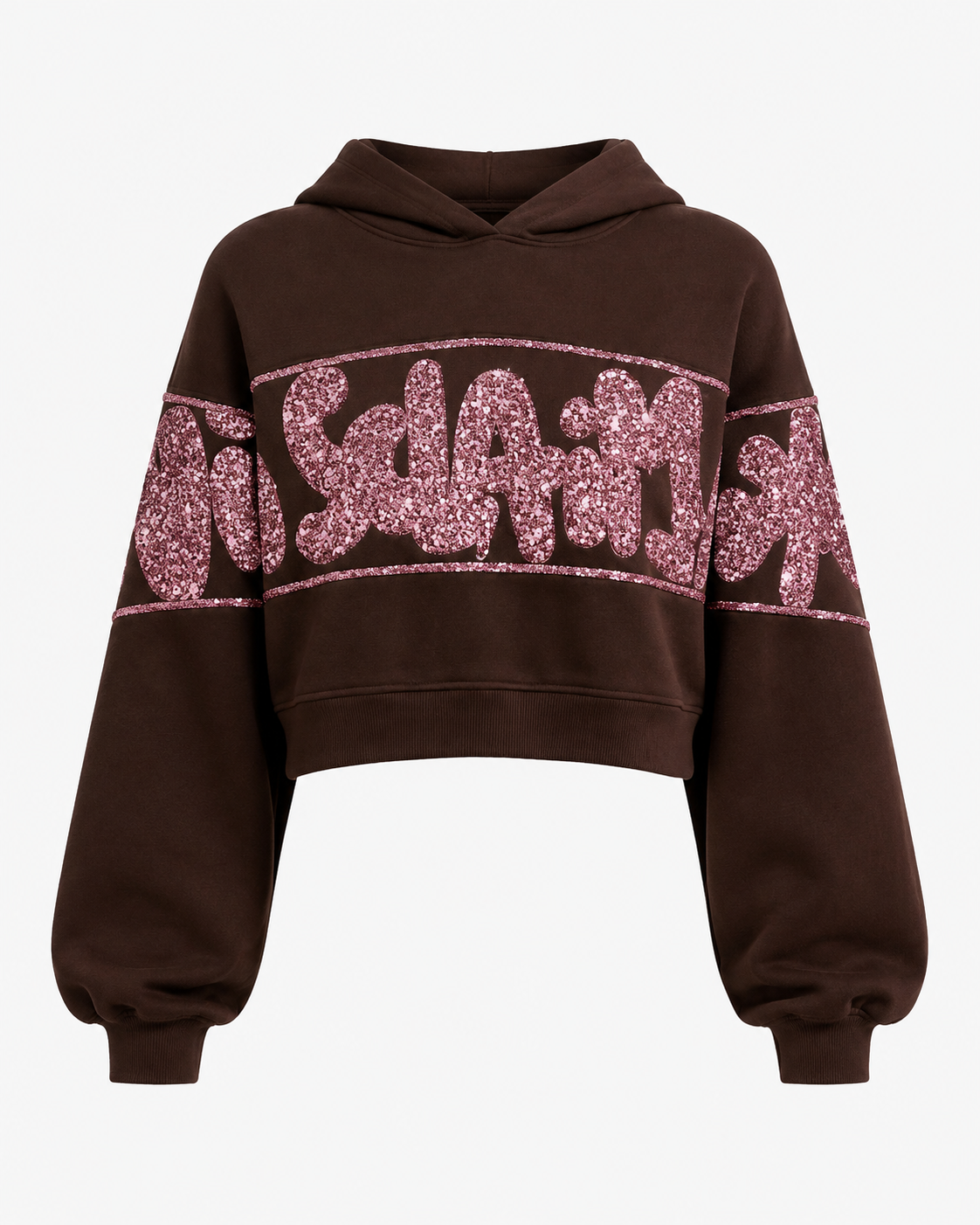 DISCLAIMER - Felpa con cappuccio con logo lurex donna