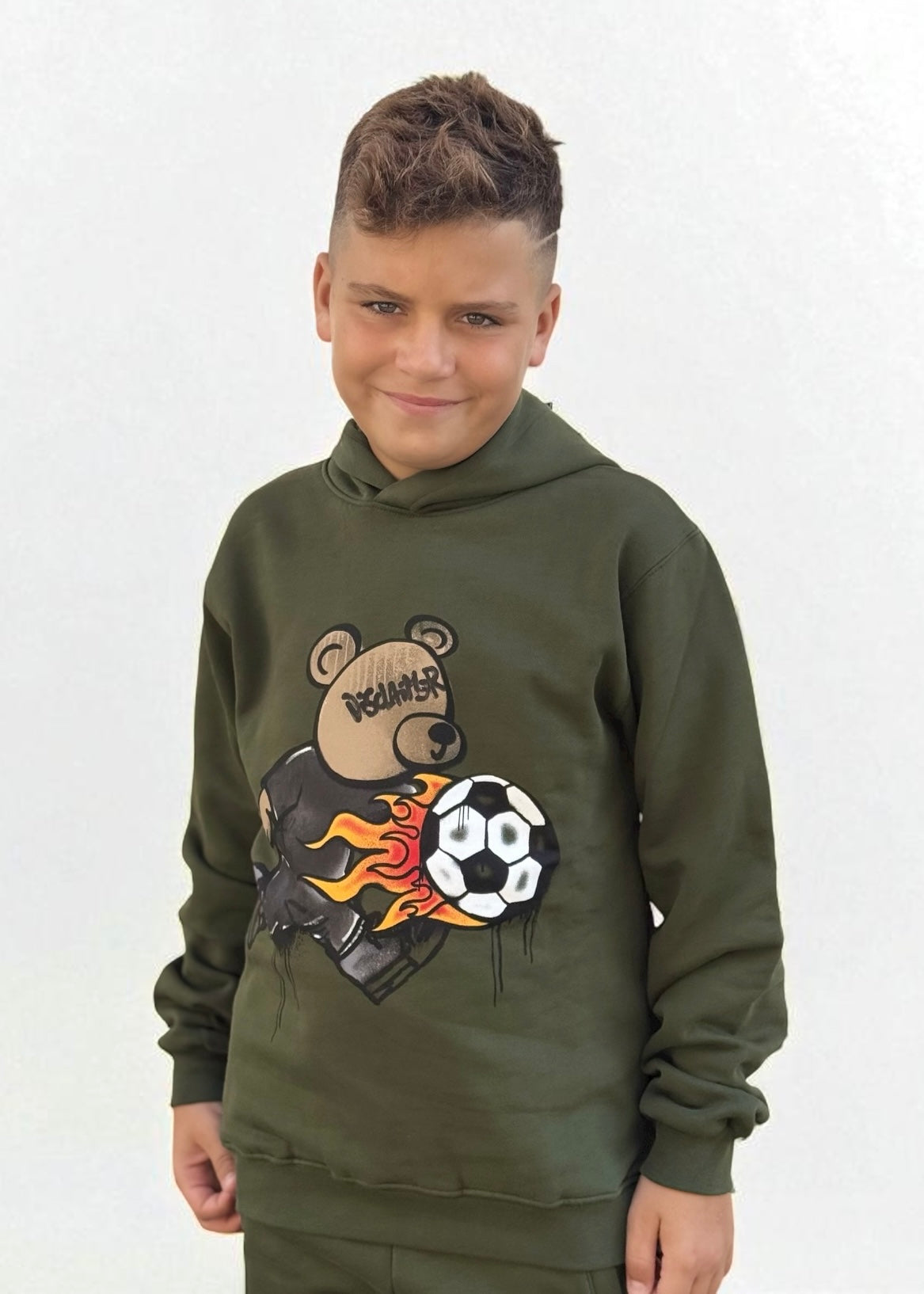 DISCLAIMER - Felpa con cappuccio logo toy bambino