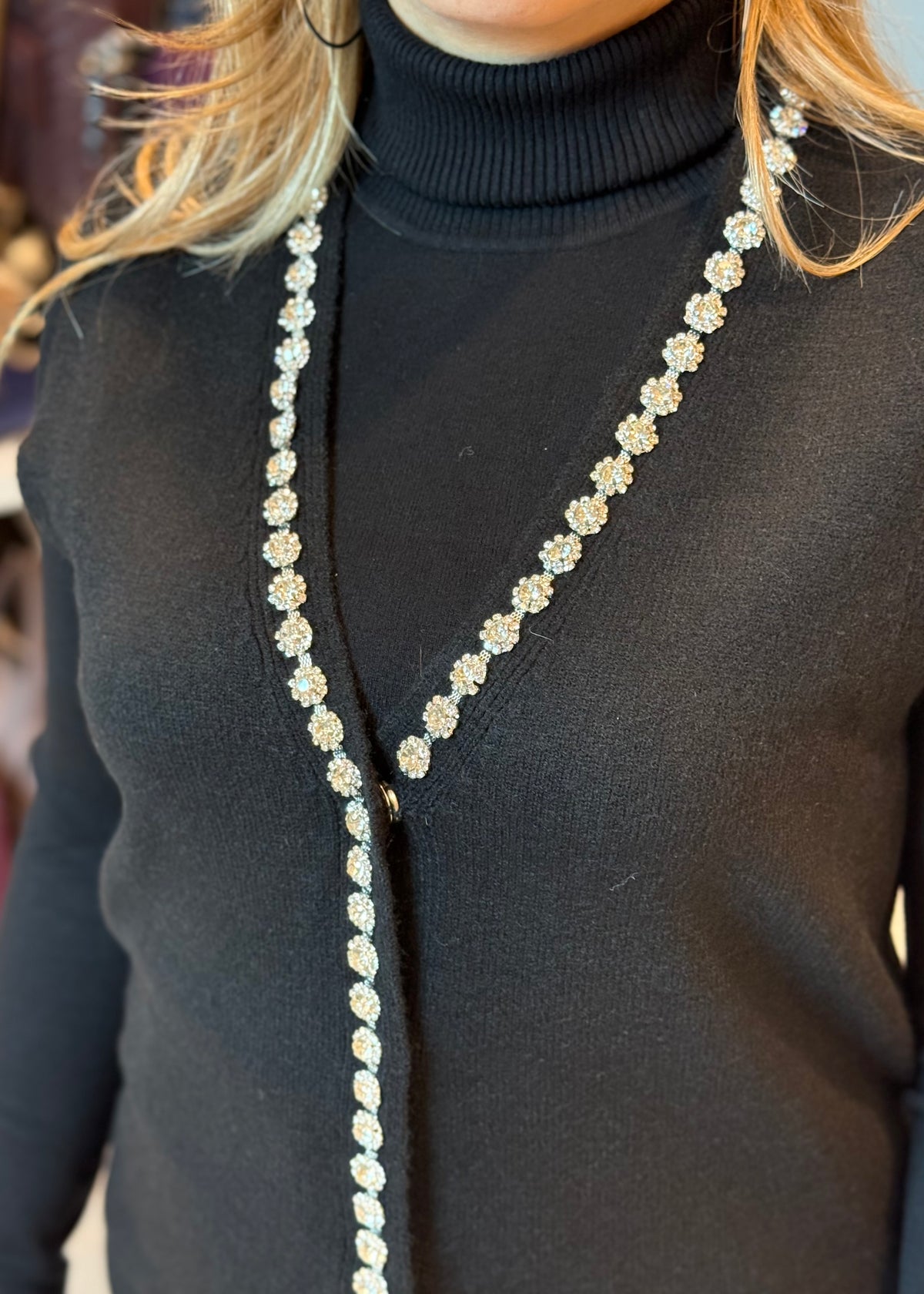 KORALLINE - Gilet con strass donna