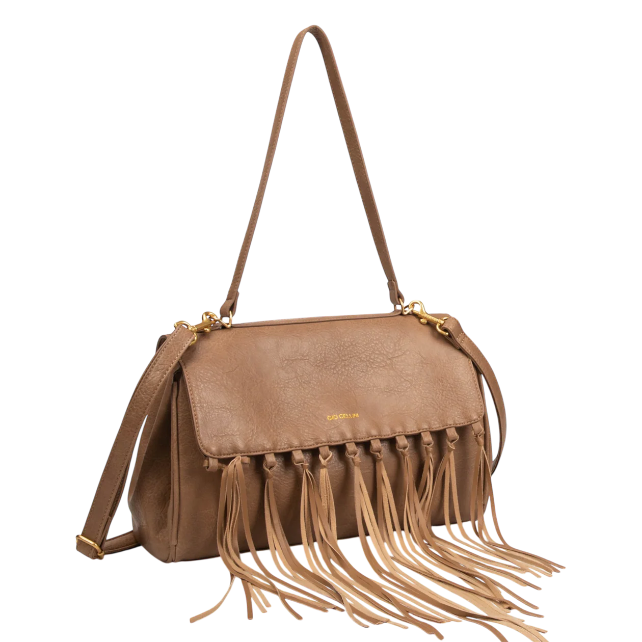 GIO CELLINI - Borsa maxi con frange