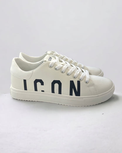 ICON - Sneakers Bianca con logo nero