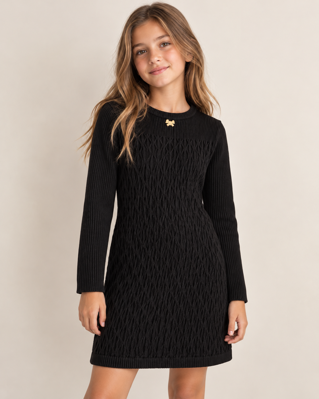 FUN FUN - Vestito in lana lurex bambina