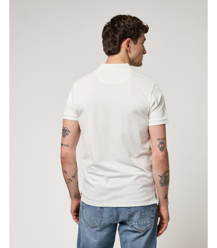 GIANNI LUPO - Polo bianca in cotone piquet uomo