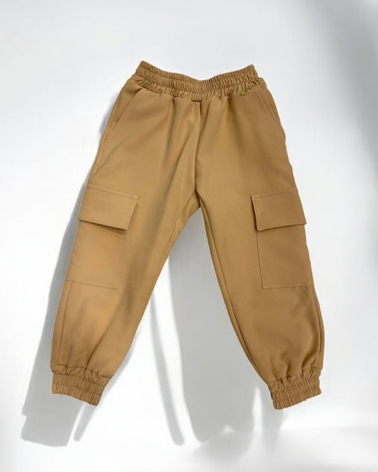 FUN FUN - Pantalone cargo marrone biscotto bambina