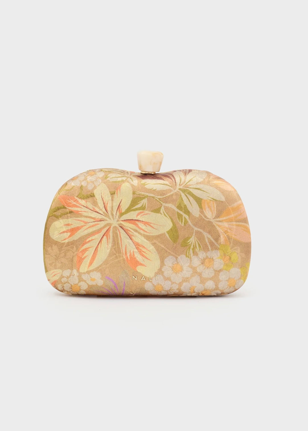 NALI - Clutch CADICE in raso stampa floreale