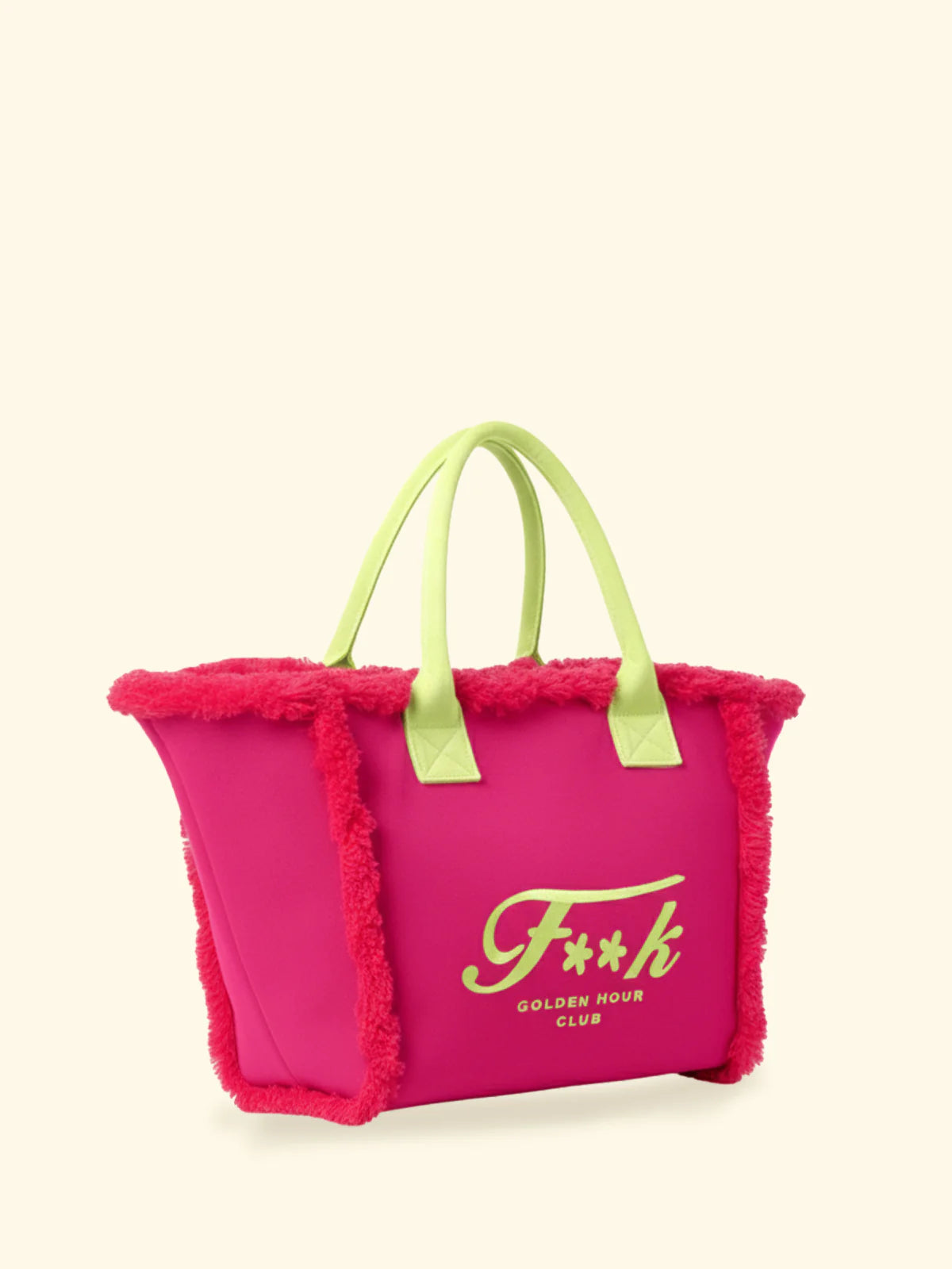 F**K - Borsa bicolor con frange donna