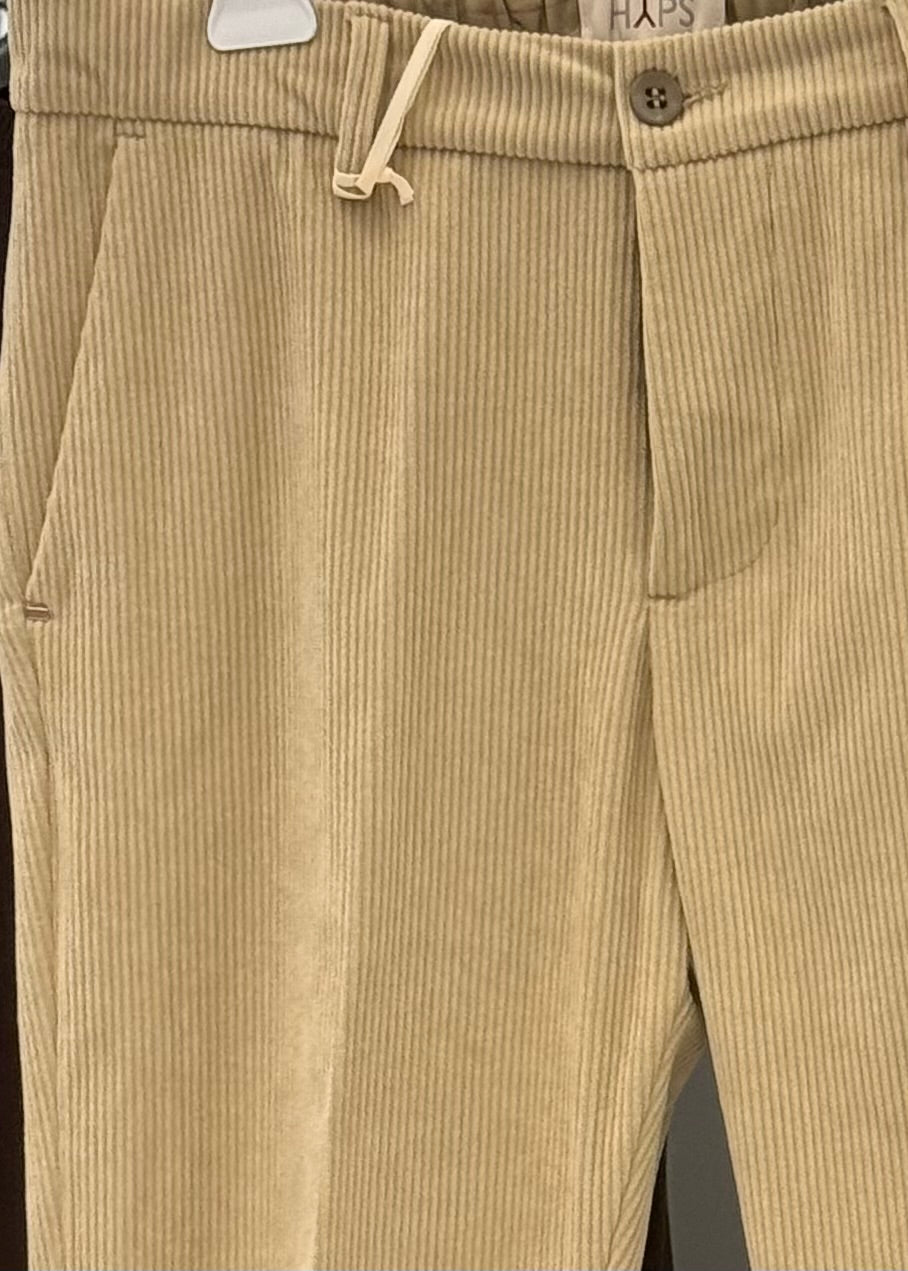 HYPS - Pantalone a costine in velluto uomo