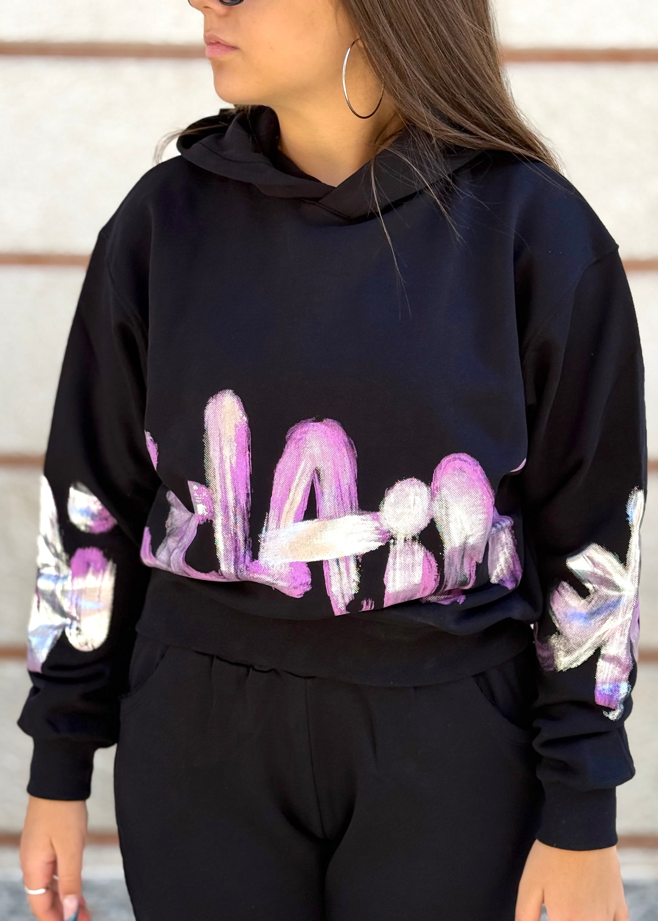 DISCLAIMER - Felpa con cappuccio e logo donna