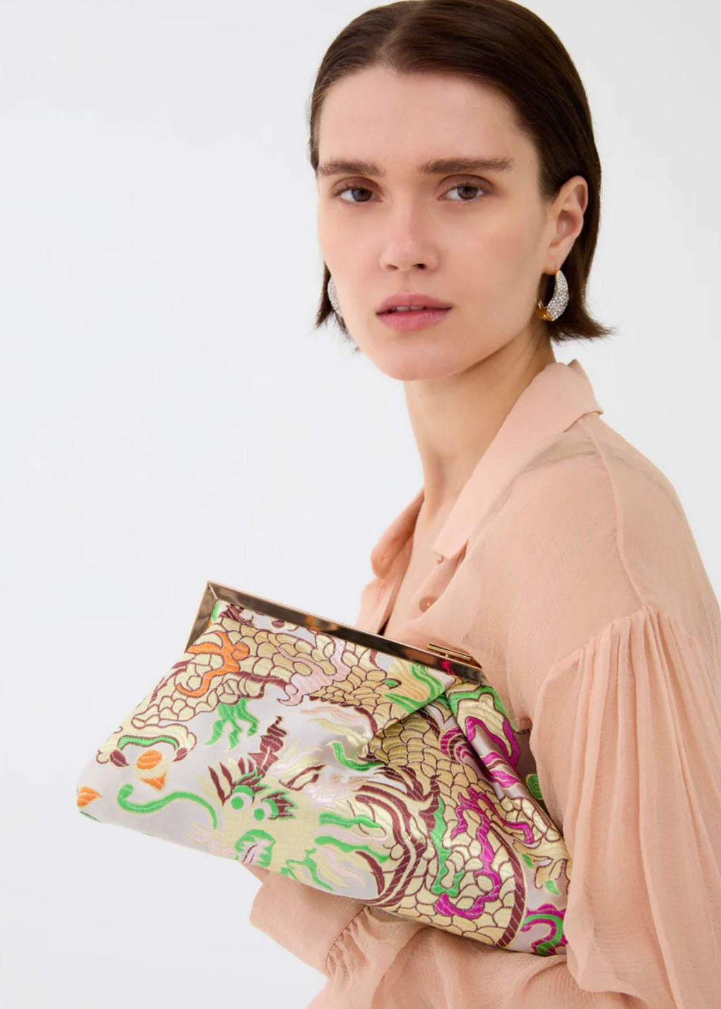 NALI - Pochette IBIZA stampa floreale
