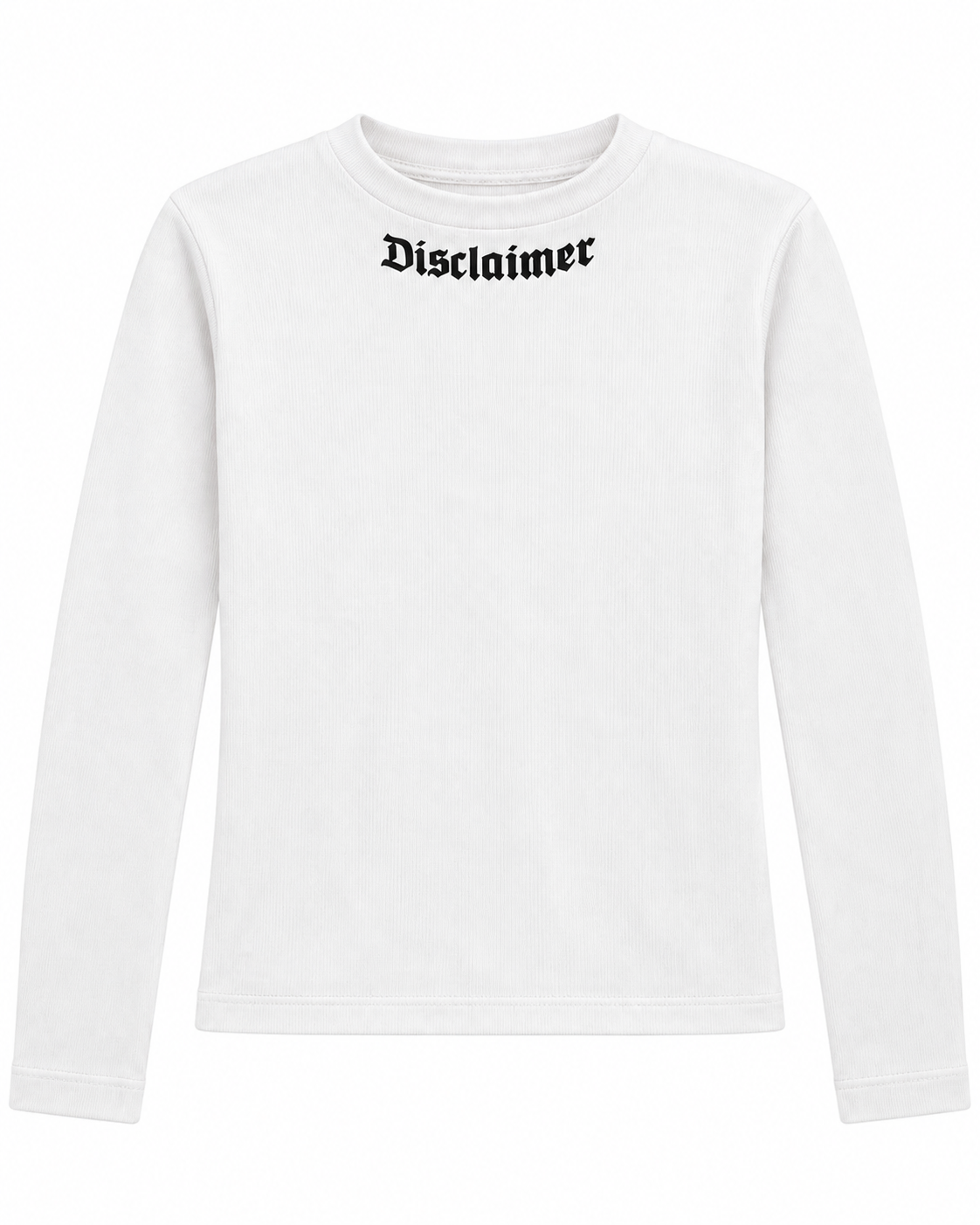 DISCLAIMER - Maglia a costine con logo donna