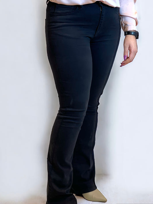 XT STUDIO - Jeans nero a zampa donna