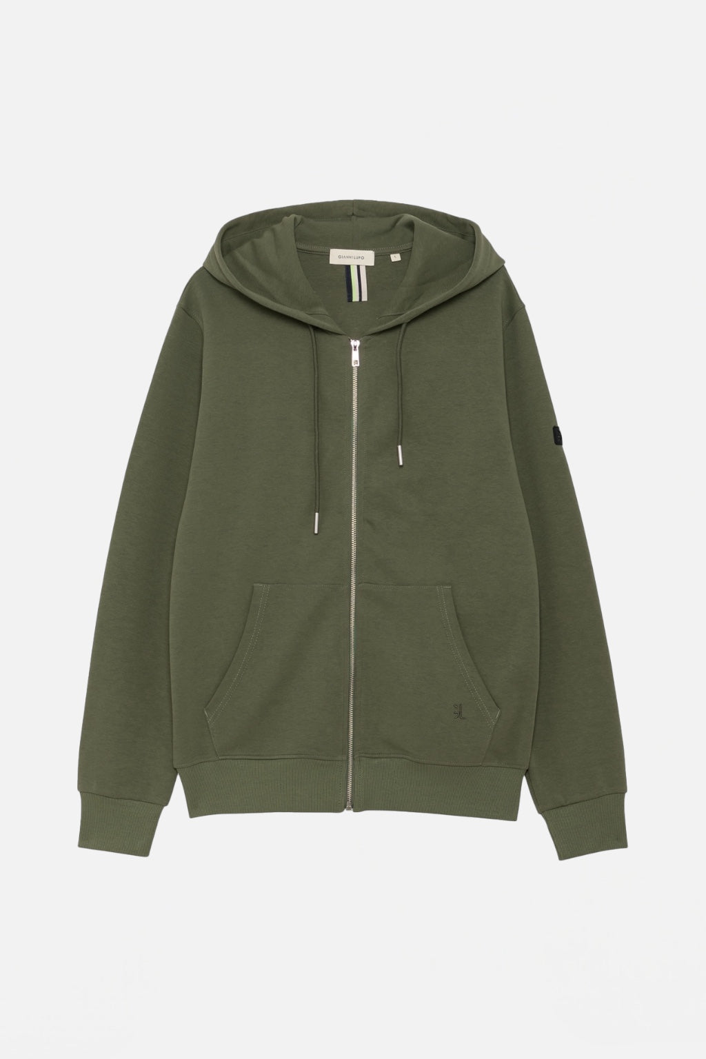 GIANNI LUPO - Felpa con zip e cappuccio uomo