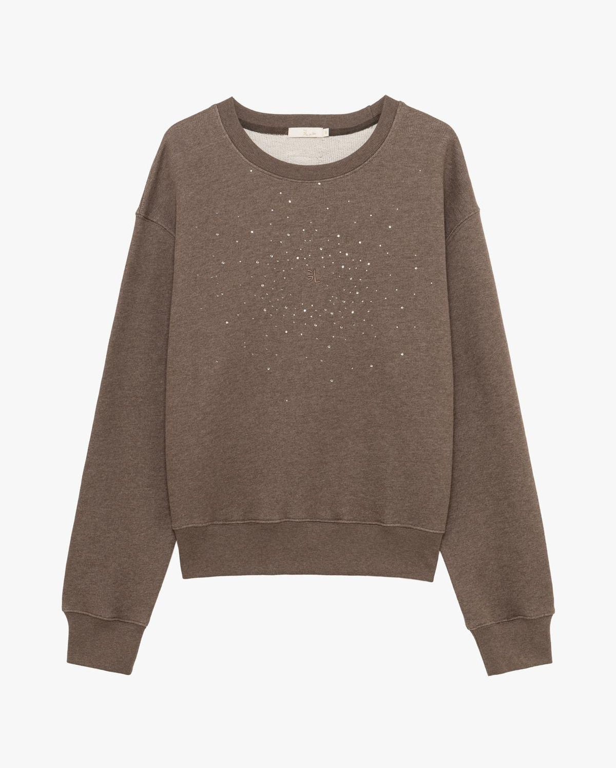 GL FOR HER - Felpa girocollo con strass donna