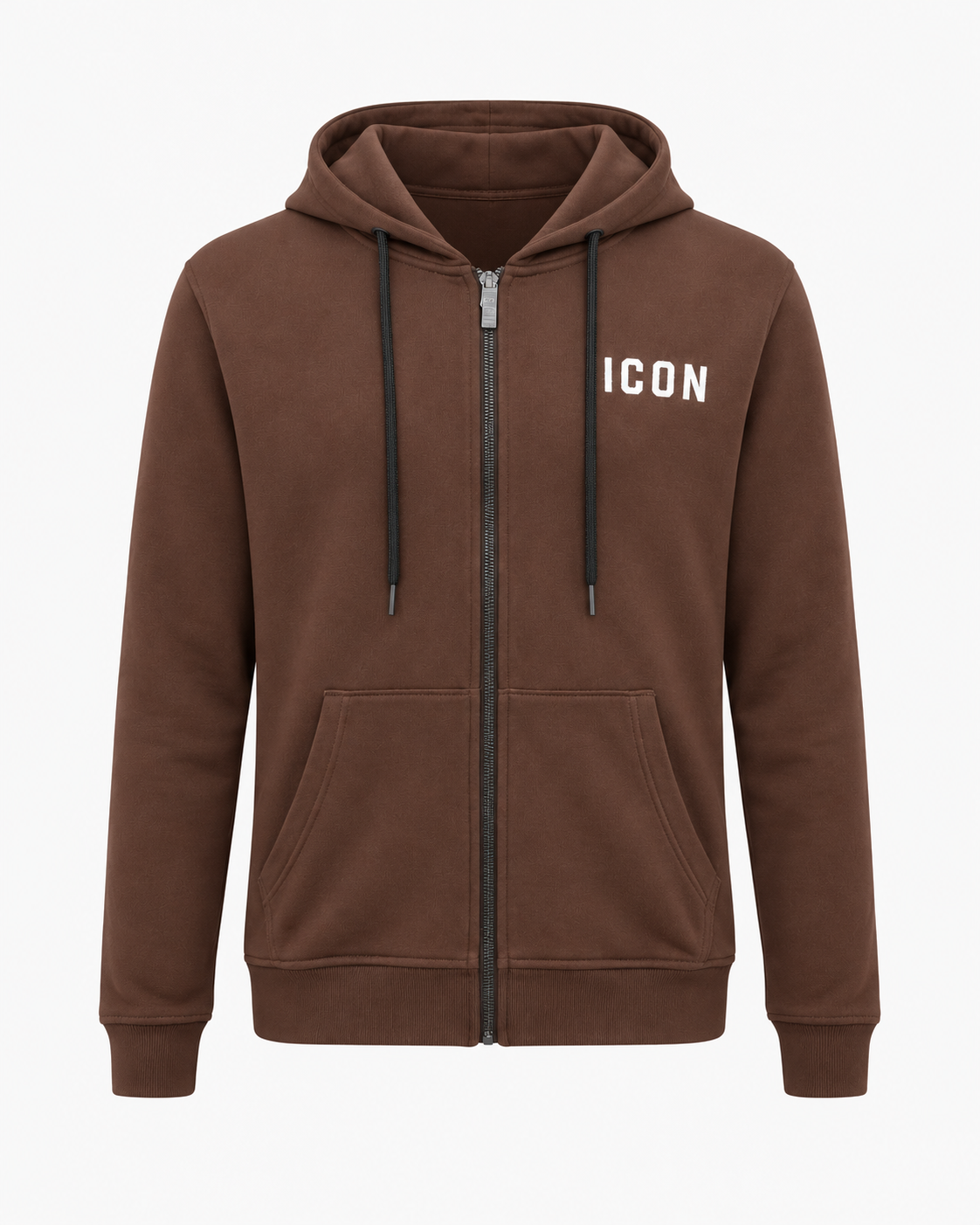 ICON - Felpa con zip e cappuccio uomo
