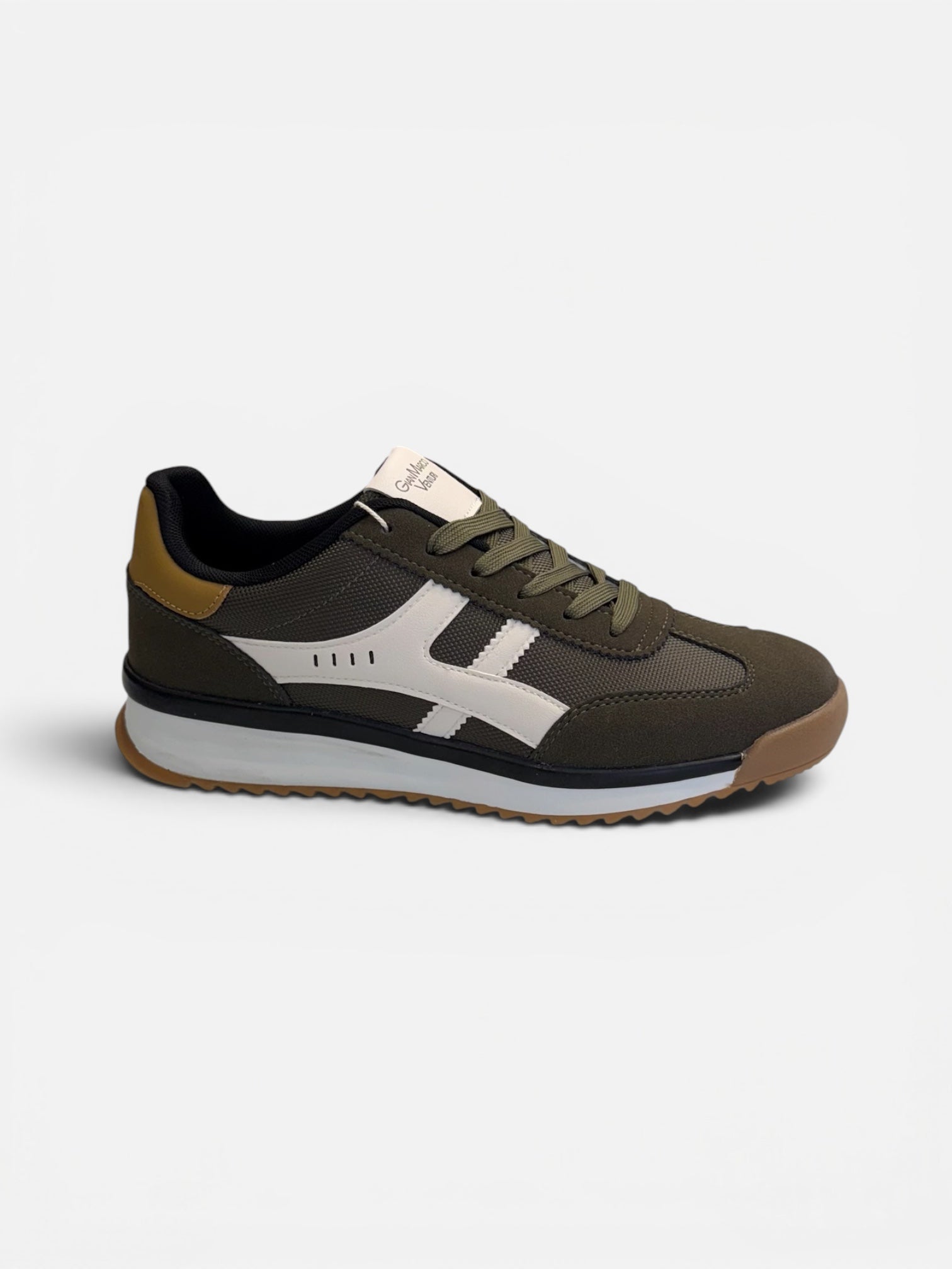 GIANMARCO VENTURI - Sneakers verde militare uomo